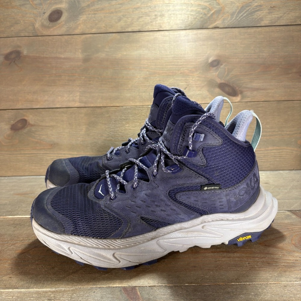 Hoka Anacapa 2 Mid Womens size 9.5 shoes Navy Waterproof hiking boots